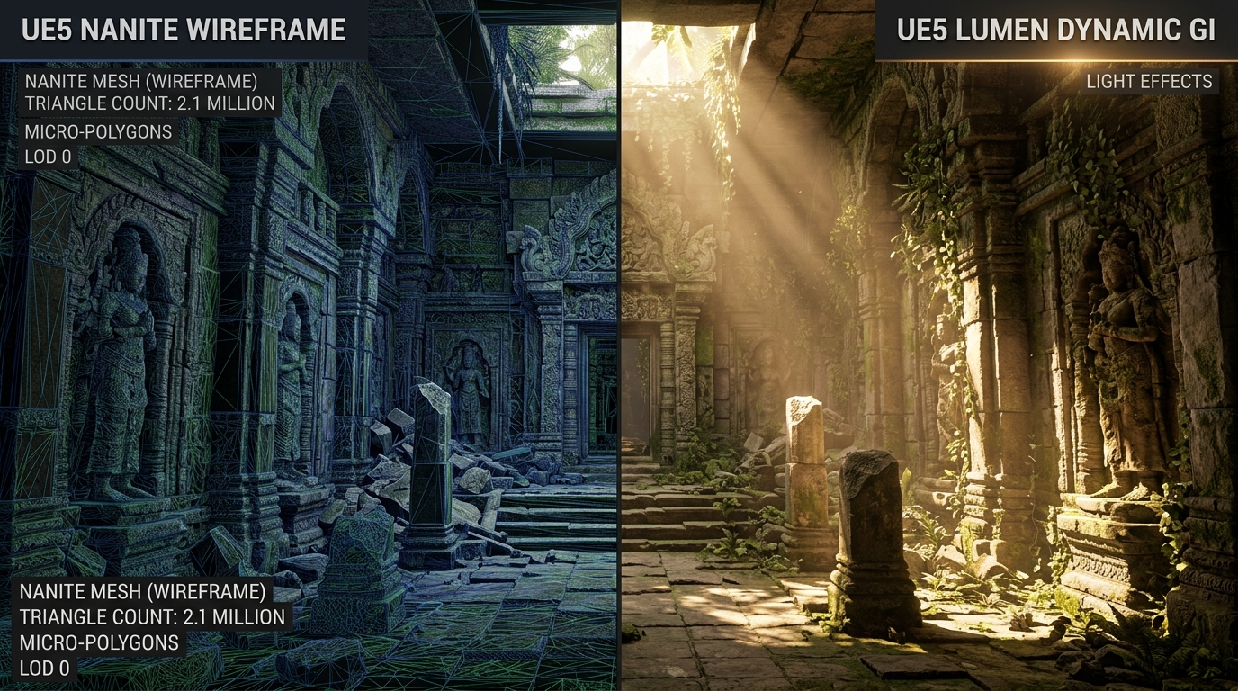 How Modern Game Engines Work: Unreal Engine 5 Nanite, Lumen, and Virtual Shadow Maps Explained for Gamers