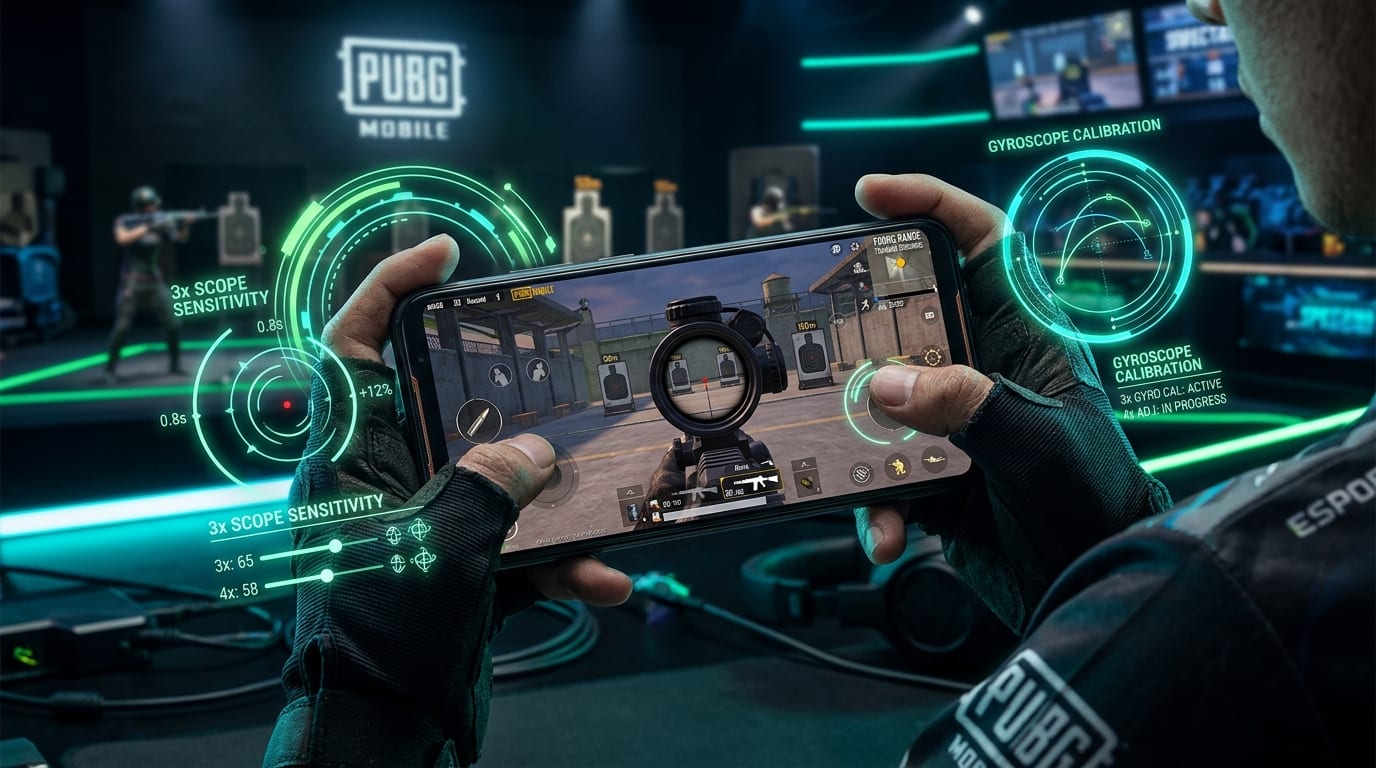 PUBG Mobile 2026: 3x and 4x Gyro Sensitivity for No-Recoil Sprays